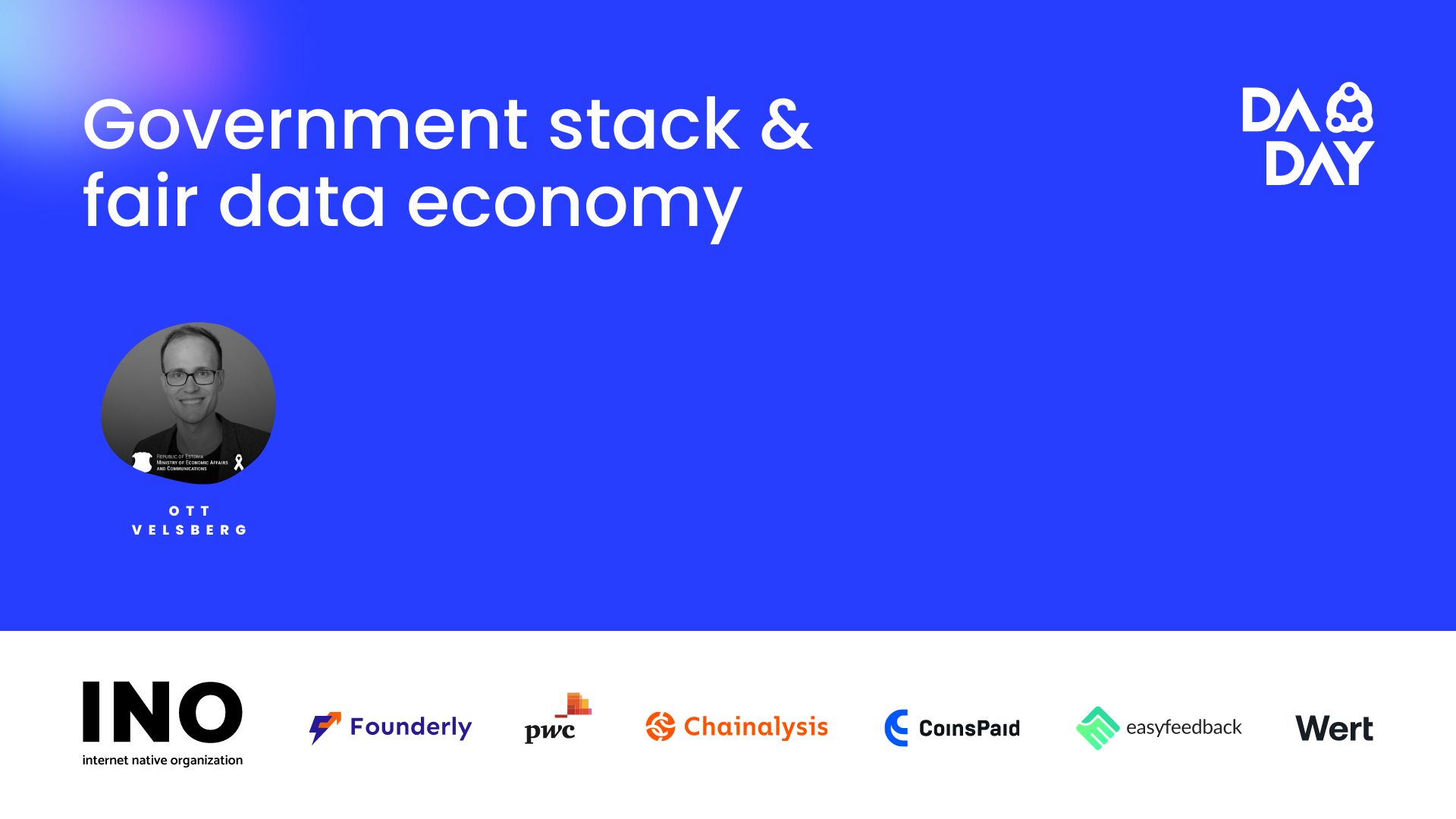 Government Stack & Fair Data Economy at DAO Day: A Deep Dive with Ott Velsberg